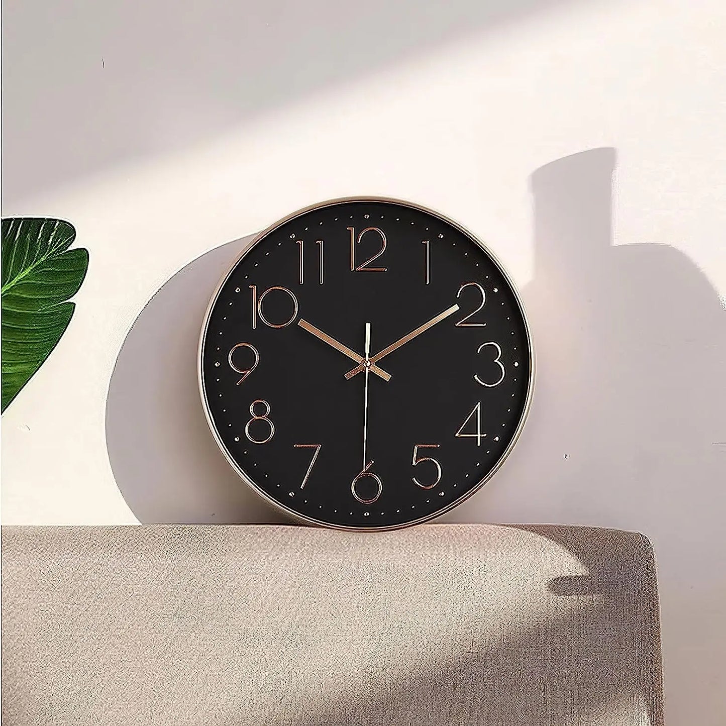 Wall Clock 12 Inches Non-Ticking, Silent Wall Clock for The Home A Living Room Wall Clock A Bedroom Wall Clock Modern and Chic R