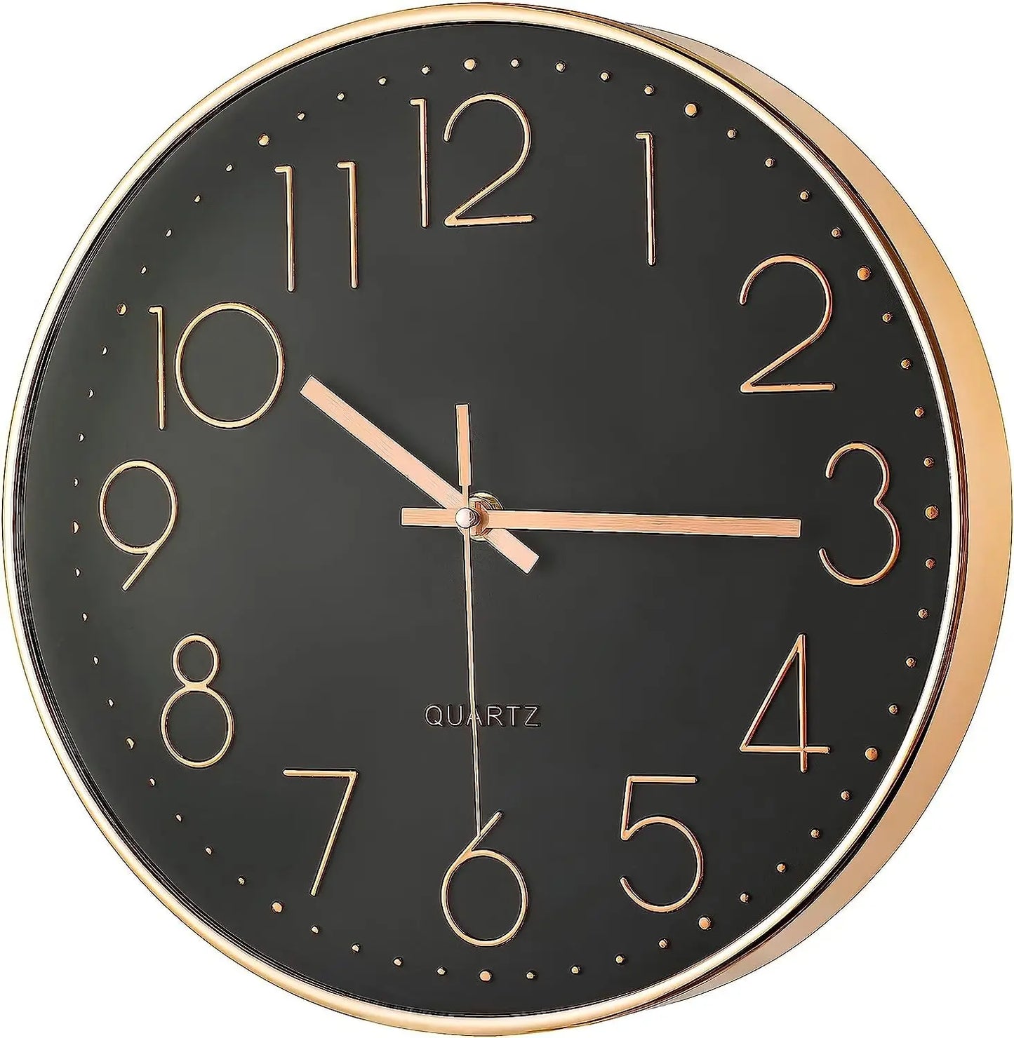 Wall Clock 12 Inches Non-Ticking, Silent Wall Clock for The Home A Living Room Wall Clock A Bedroom Wall Clock Modern and Chic R