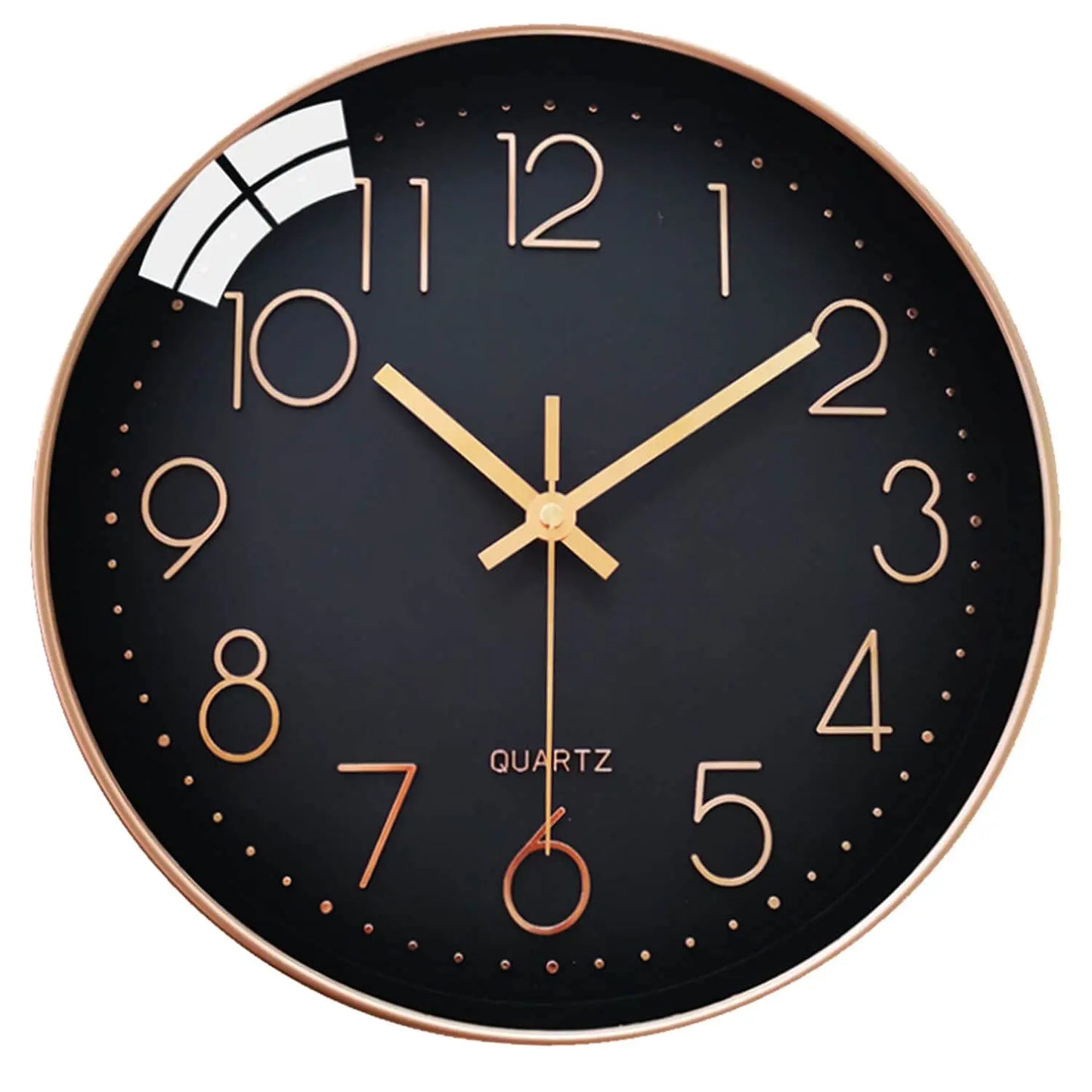 Wall Clock 12 Inches Non-Ticking, Silent Wall Clock for The Home A Living Room Wall Clock A Bedroom Wall Clock Modern and Chic R