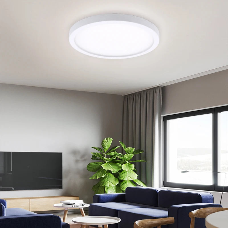 High brightness LED Ceiling lights AC 85-265V LED Panel lamp 6w 9w 13w 18w 24w lampada LED Ceiling Lamp for dining, living room