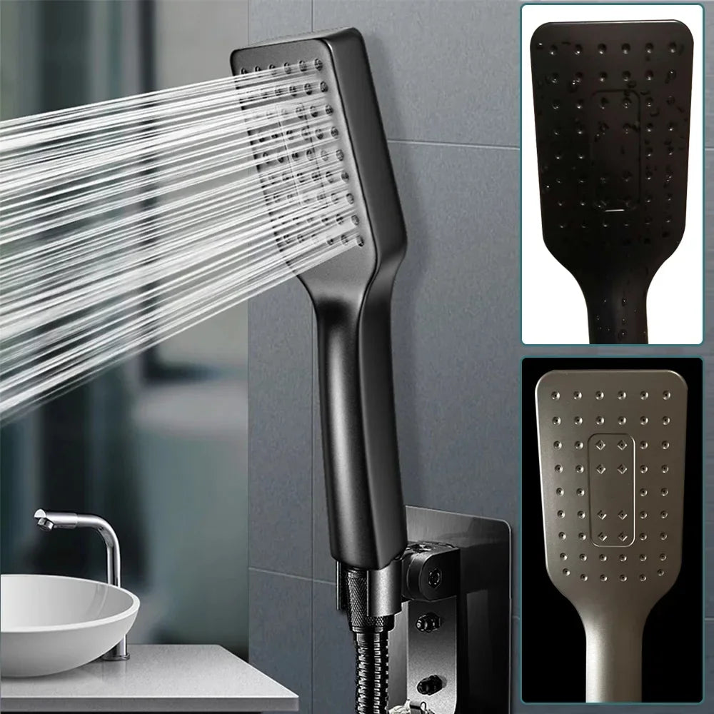 High Pressure Large Flow Handheld Shower Head Universal Removable Shower Sprayer Water Saving Spray Nozzle Bathroom Accessories