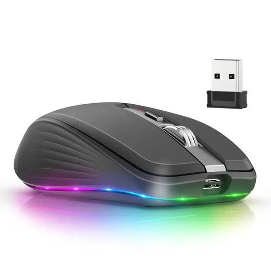 5.0 Wireless Mouse Rechargeable Silent Multi Arc Touch Mice Ultra-thin Mouse For Laptop Ipad PC Macbook