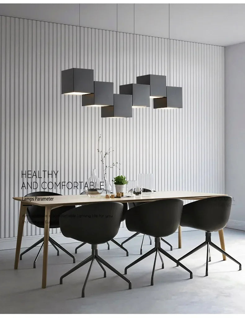 Minimalist Dining Room Pendant Lights Modern Bar Table Lights  Pendant lamp Designer Creative Geometric Dining Room Lights