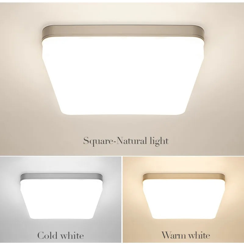 Square Led ceiling lamp bedroom lighting Neutral white cold white warm white 48W 36W 24W 18W led ceiling light room