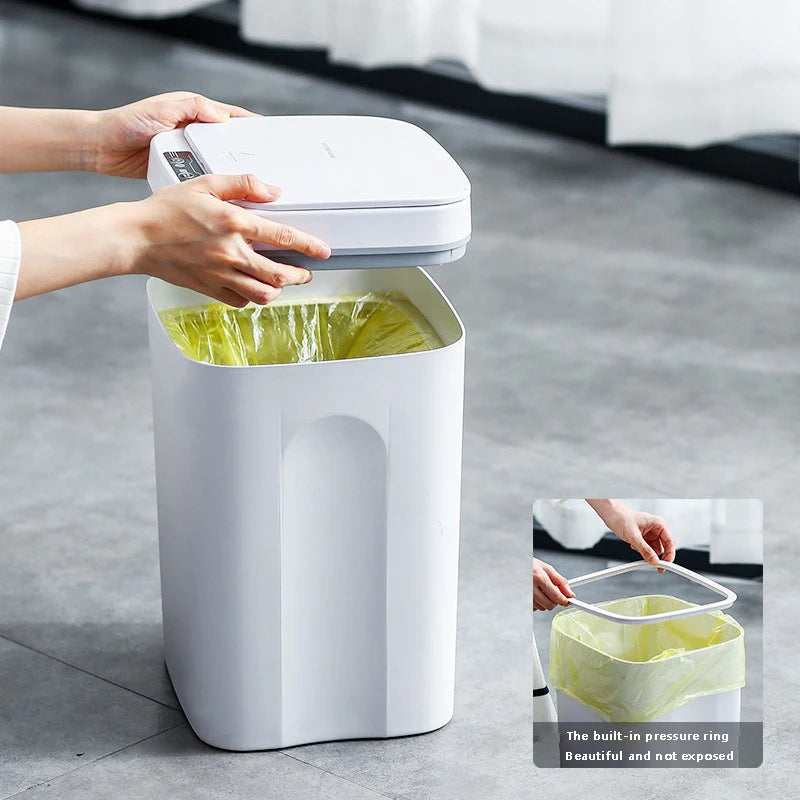 12/14L Smart Trash Can Automatic Sensor Dustbin Electric Waste Bin Waterproof Wastebasket For Kitchen Bathroom Recycling Trash