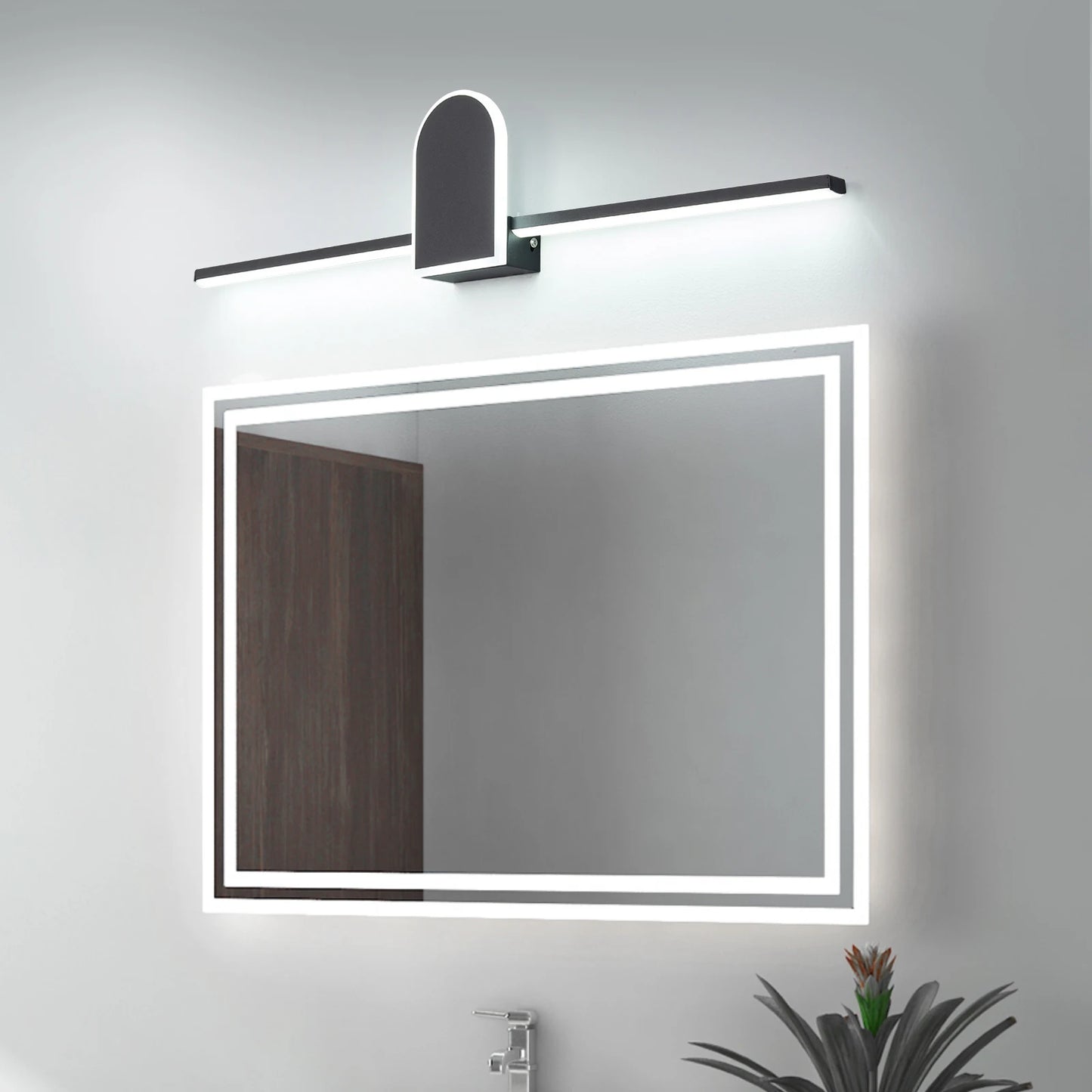 70/90/110cm Nordic Led Bathroom Light Modern Indoor wall lamps Black/White Wall Sconce Light Fixture Bathroom