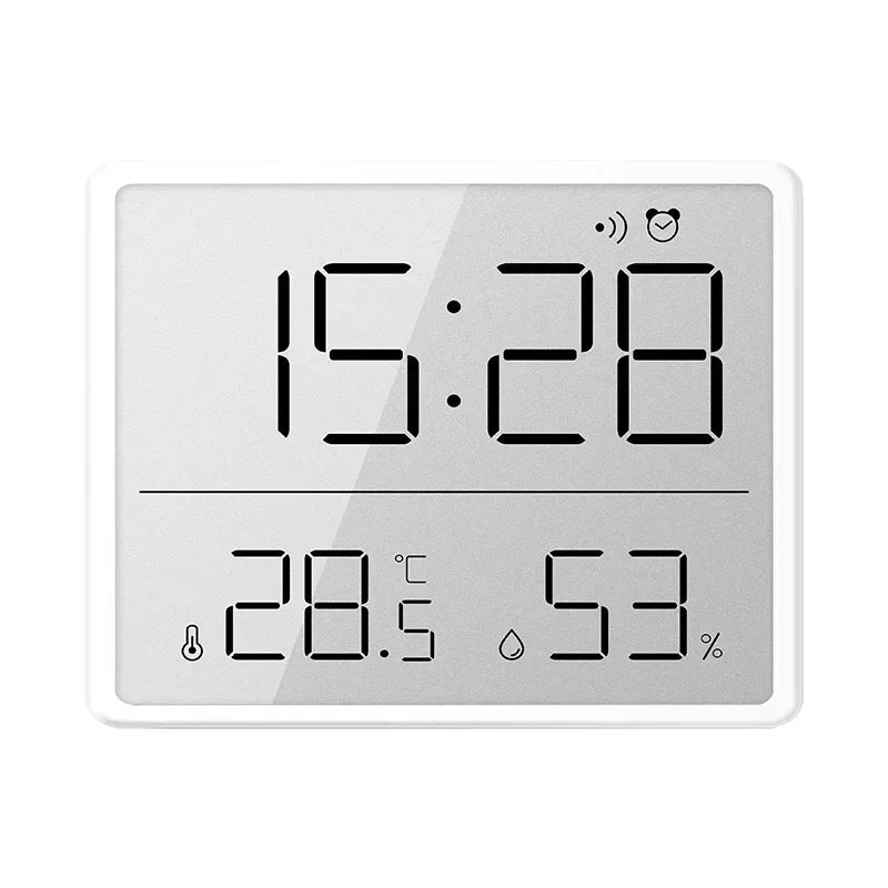 Thin and Simple Wall Hanging LCD Multi-function Temperature Electronic desk Clock Modern Design Wall Clock