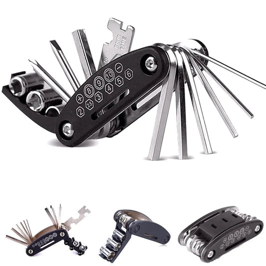 Bicycle Repair Tools Kit Bike Accessories Multi Tool Set With Pump Tire Patch Portable Mountain Road BikeTire Auto Tool Set