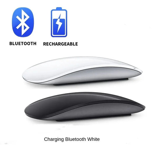 Bluetooth 4.0 Wireless Mouse Rechargeable Silent Multi Arc Touch Mice Ultra-thin smooth Mouse for Office Laptop Tablet Pc Ipad