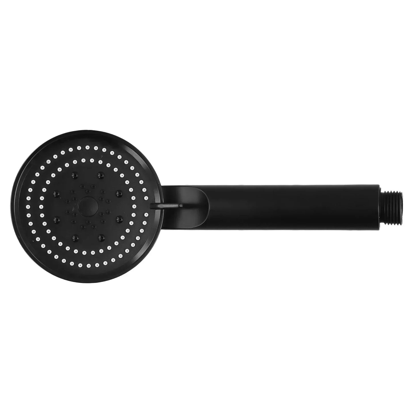 Hand Hold Shower Head Bathroom Black Hand Shower Head High Pressure Shower Head Set Fixed Support Type ABS Plastic