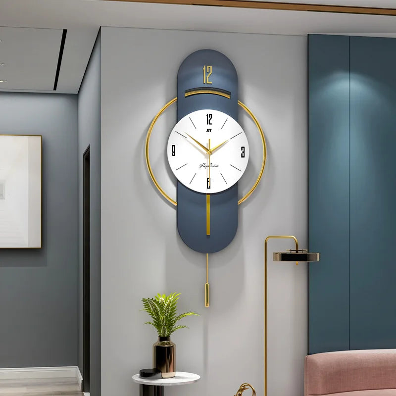 Luxury Wall Clock for Living Room Fashion Simple Clock Personality Creative Trending Decorative Clock Wall Modern Home Watch