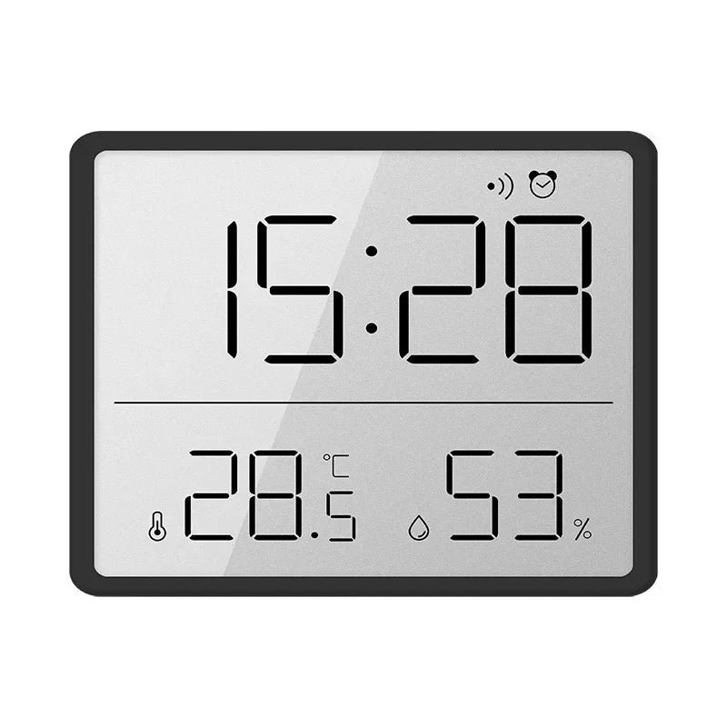 Thin and Simple Wall Hanging LCD Multi-function Temperature Electronic desk Clock Modern Design Wall Clock