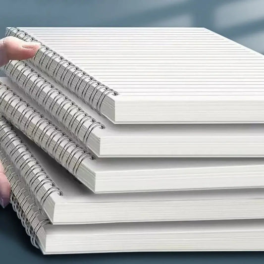 High Quality A5/B5/A4 Coil Notebook Grids/Blank/Horizontal Line Flip Over Notepad 80Sheets Sketchbook School Office Supplies