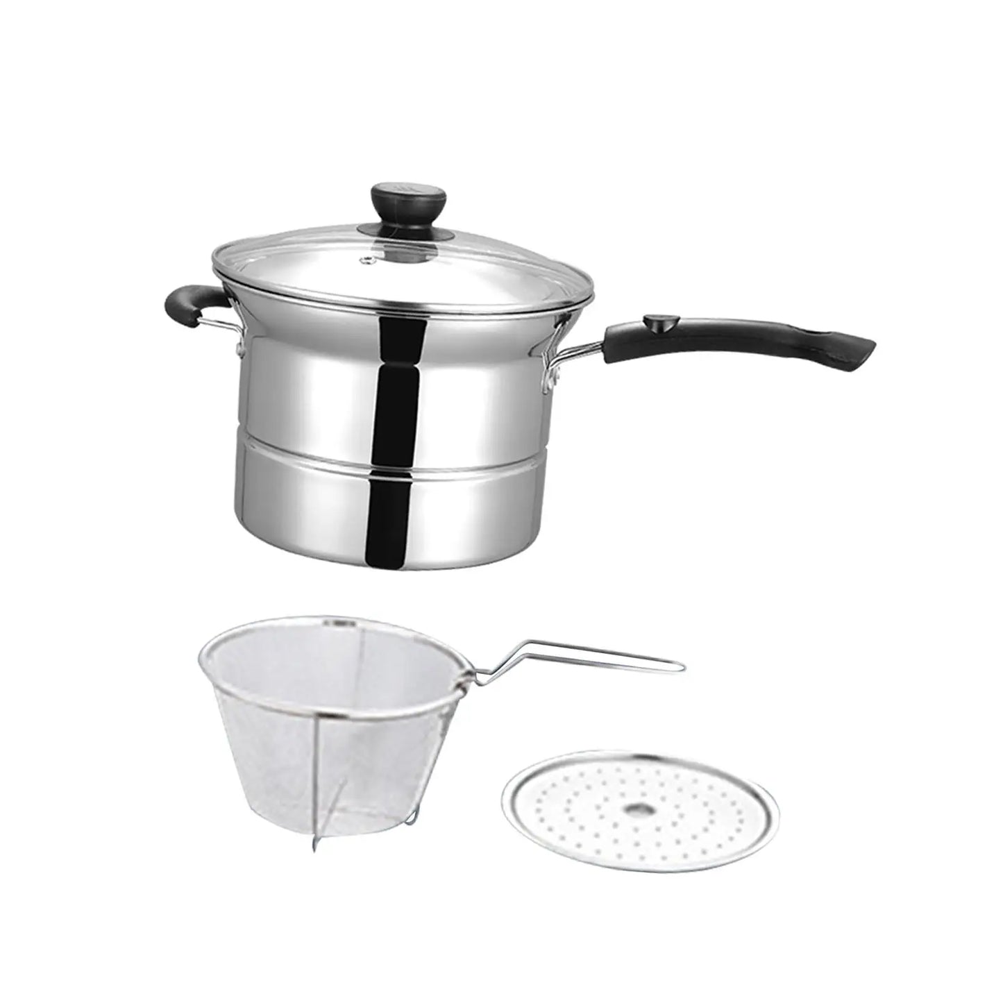 Milk Pot Ergonomic Handle Pasta Induction Pot for Teahouse Hotel Kitchen