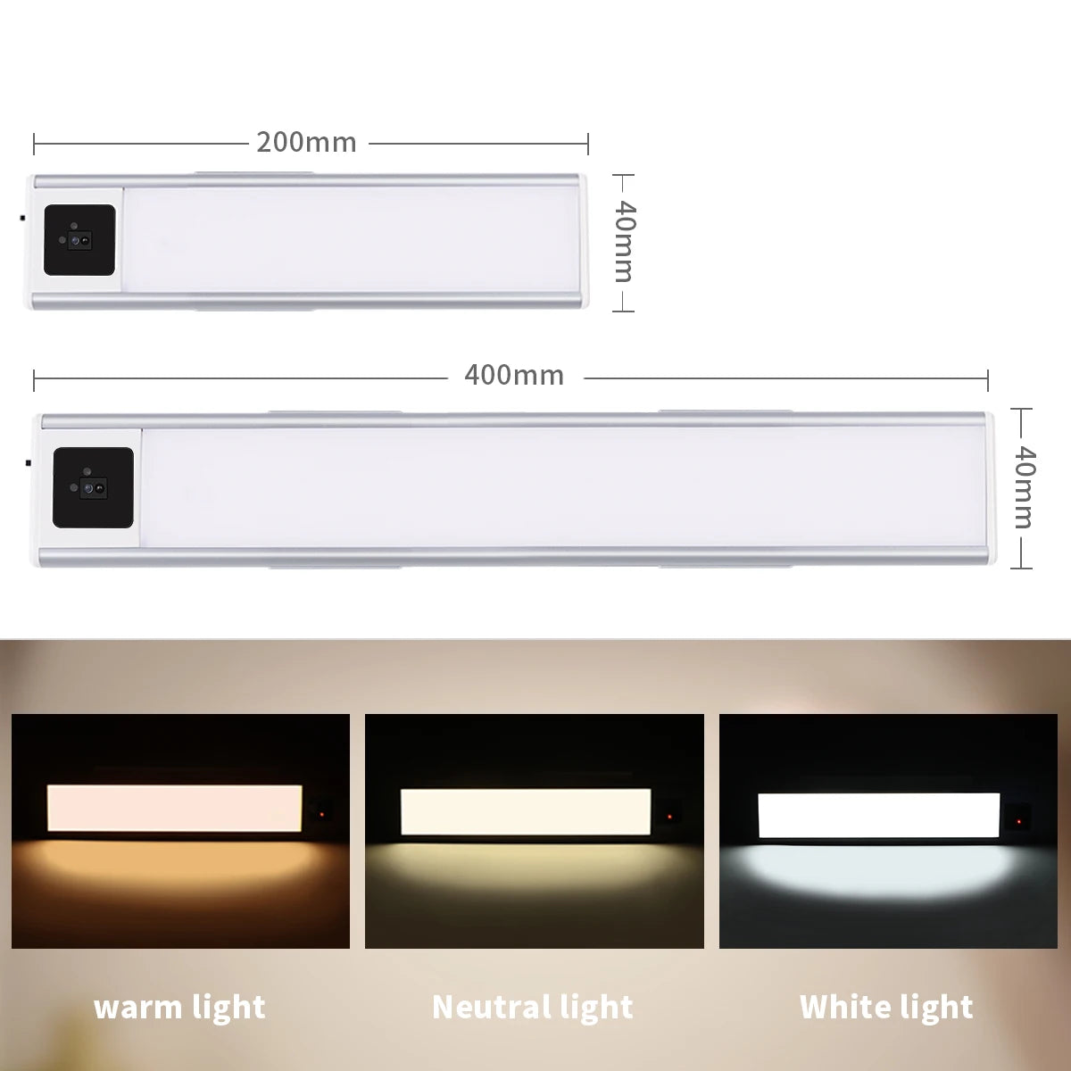 Wall Lamps Indoor LED Lighting Bar Hand Sweep Motion Sensor Light for Bathroom Kitchen Closet 5V USB Rrchargeable Mirror Light