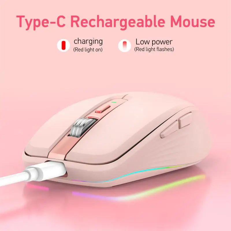 5.0 Wireless Mouse Rechargeable Silent Multi Arc Touch Mice Ultra-thin Mouse For Laptop Ipad PC Macbook