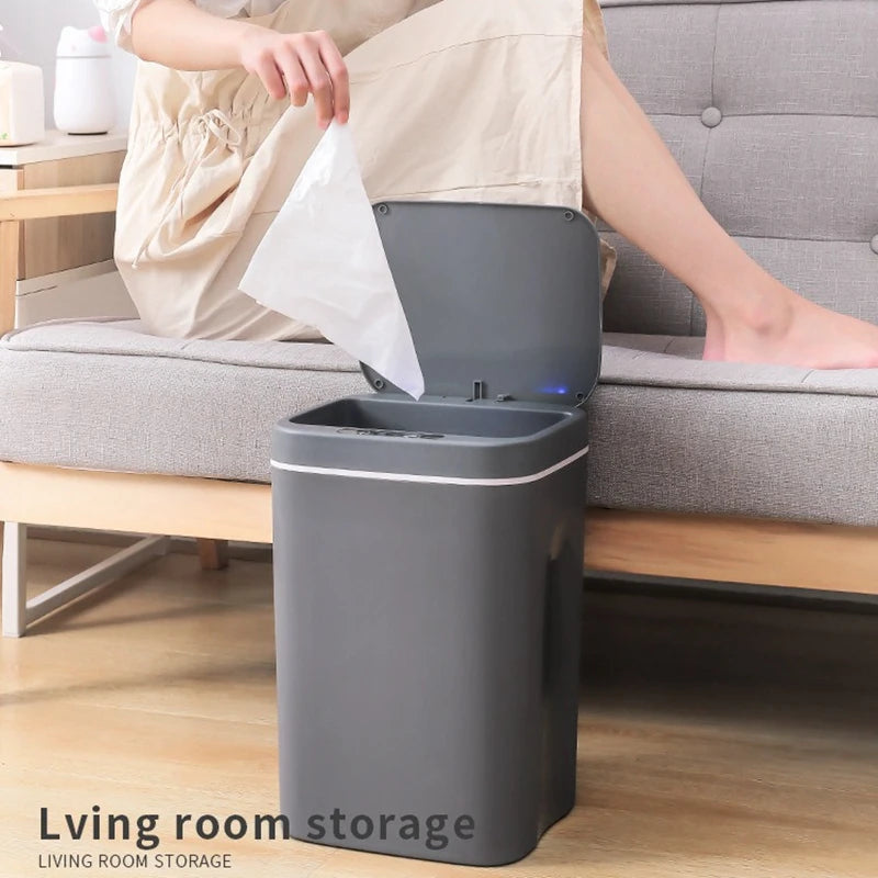 12/14L Smart Trash Can Automatic Sensor Dustbin Electric Waste Bin Waterproof Wastebasket For Kitchen Bathroom Recycling Trash