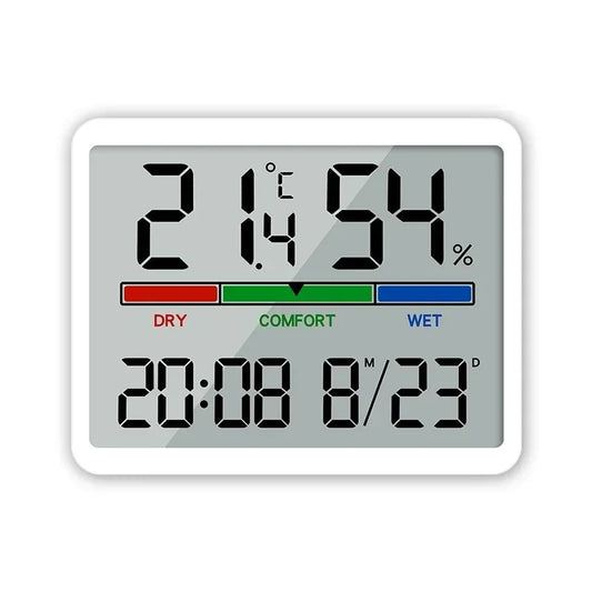 Thin and Simple Wall Hanging LCD Multi-function Temperature Electronic desk Clock Modern Design Wall Clock