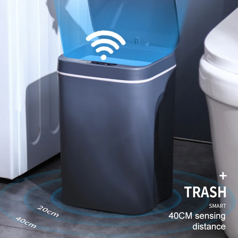 12/14L Smart Trash Can Automatic Sensor Dustbin Electric Waste Bin Waterproof Wastebasket For Kitchen Bathroom Recycling Trash