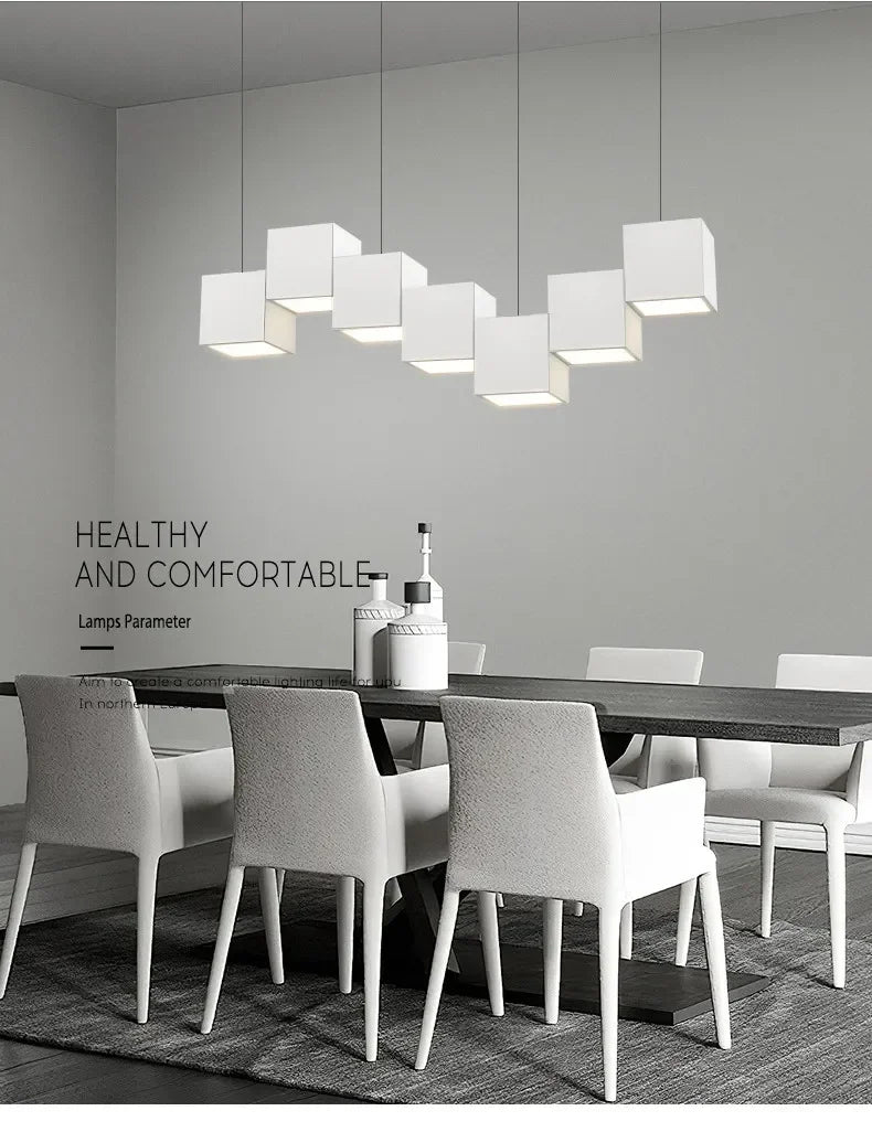 Minimalist Dining Room Pendant Lights Modern Bar Table Lights  Pendant lamp Designer Creative Geometric Dining Room Lights