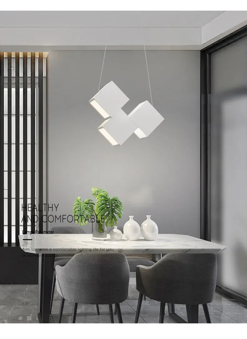 Minimalist Dining Room Pendant Lights Modern Bar Table Lights  Pendant lamp Designer Creative Geometric Dining Room Lights