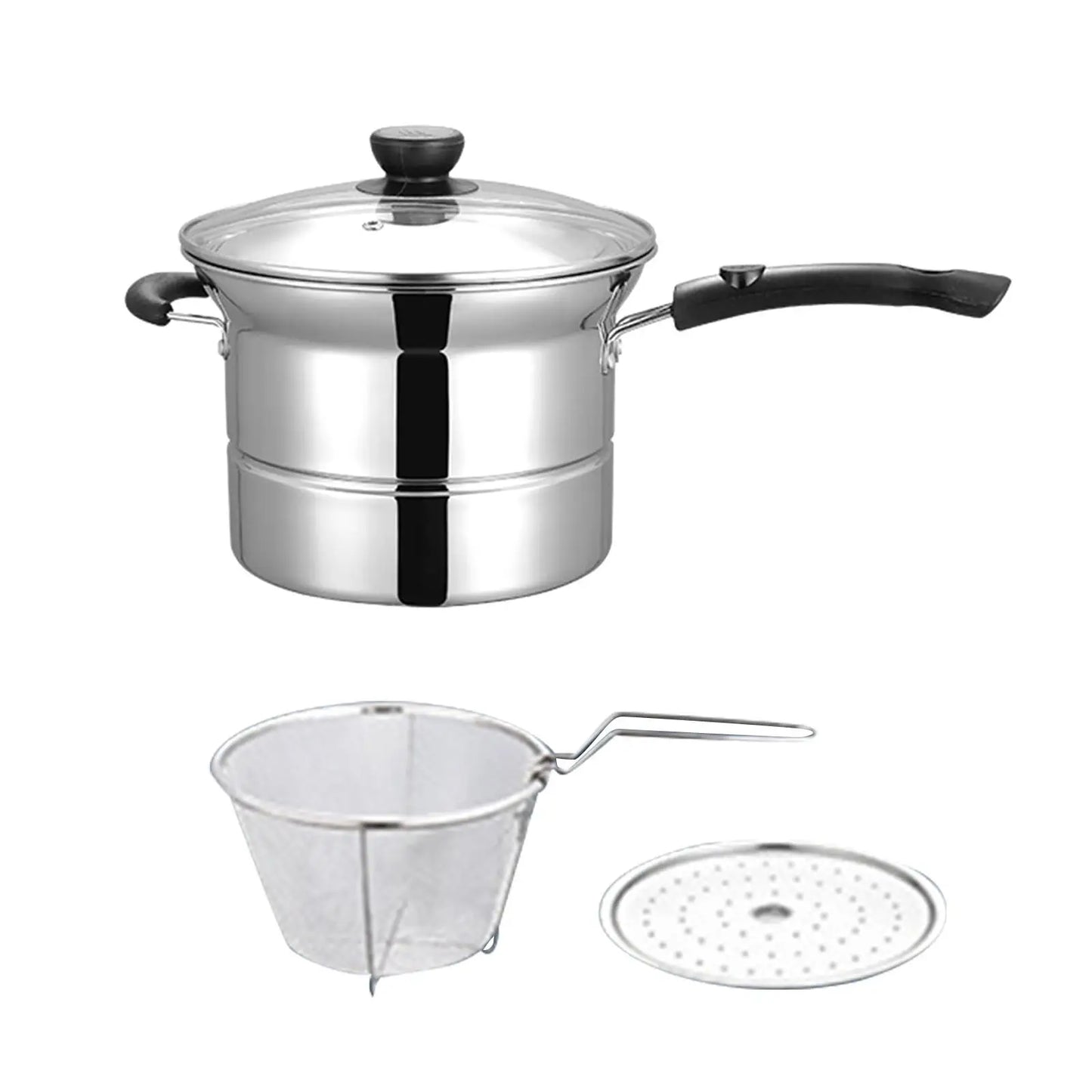 Milk Pot Ergonomic Handle Pasta Induction Pot for Teahouse Hotel Kitchen