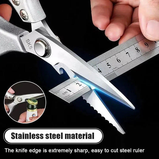 Kitchen Accessories Scissors Stainless Steal Sharp Multi Function Tool Food Scissor For Chicken Vegetable Barbecue Meat Fish